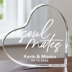 Soulmates Script Acrylic Heart .product-info-decoration { display: inline-flex; justify-content: space-between; align-items: center; border-radius: 0.4rem; background-color: #E8E8E8; padding: 0.2rem 0.4rem; font-size: 1.4rem; line-height: 1.6rem; font-weight: var(--font-weight-semibold); letter-spacing: 0.042rem; text-transform: uppercase; --decoration-icon-url: ''; /* will be dynamically set */}.product-info-decoration.badge-icon::before { content: ''; width: 2rem; height: 2rem; background: var(--decoration-icon-url) no-repeat; background-size: 100% 100%; display: block; margin-right: 0.4rem;} Laser Engraved