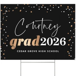 Sparkle and Shine Graduation Yard Sign
