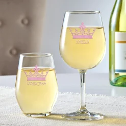Sparkle Crown Wine Glasses
