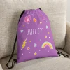 Sparkling Hearts Drawstring Bag