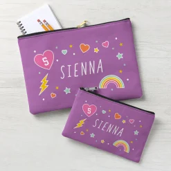 Sparkling Hearts Zipper Pouch