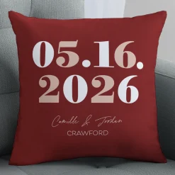 Special Date Throw Pillow