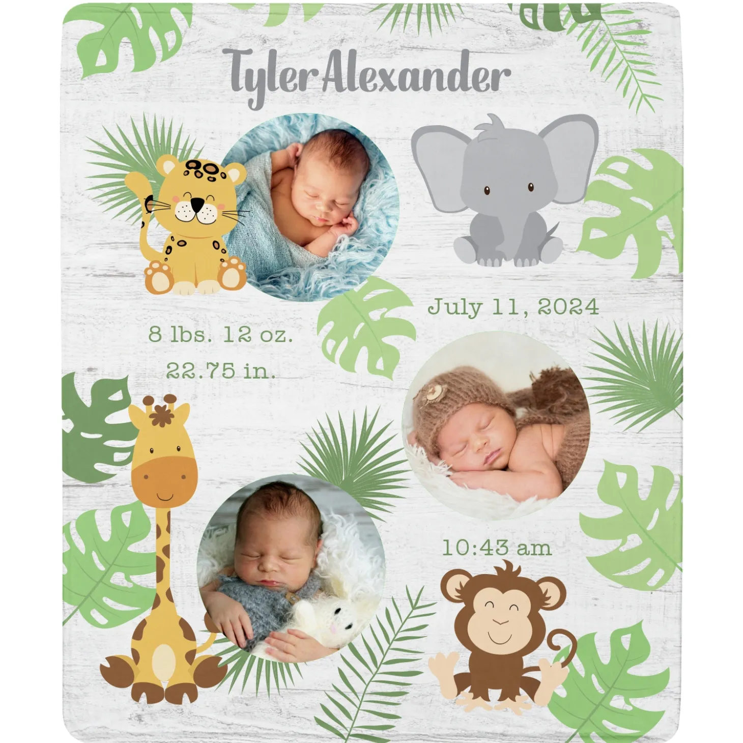 Special Day Photo Baby Blanket