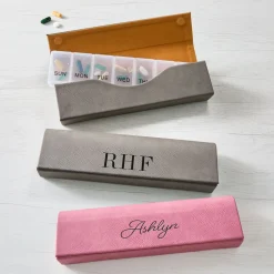 Specialty Style Large Pill Organizer .product-info-decoration { display: inline-flex; justify-content: space-between; align-items: center; border-radius: 0.4rem; background-color: #E8E8E8; padding: 0.2rem 0.4rem; font-size: 1.4rem; line-height: 1.6rem; font-weight: var(--font-weight-semibold); letter-spacing: 0.042rem; text-transform: uppercase; --decoration-icon-url: ''; /* will be dynamically set */}.product-info-decoration.badge-icon::before { content: ''; width: 2rem; height: 2rem; background: var(--decoration-icon-url) no-repeat; background-size: 100% 100%; display: block; margin-right: 0.4rem;} Laser Engraved