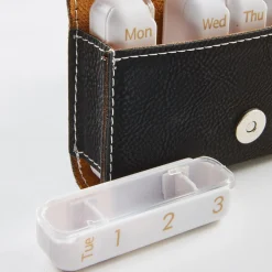 Specialty Style Travel Pill Organizer .product-info-decoration { display: inline-flex; justify-content: space-between; align-items: center; border-radius: 0.4rem; background-color: #E8E8E8; padding: 0.2rem 0.4rem; font-size: 1.4rem; line-height: 1.6rem; font-weight: var(--font-weight-semibold); letter-spacing: 0.042rem; text-transform: uppercase; --decoration-icon-url: ''; /* will be dynamically set */}.product-info-decoration.badge-icon::before { content: ''; width: 2rem; height: 2rem; background: var(--decoration-icon-url) no-repeat; background-size: 100% 100%; display: block; margin-right: 0.4rem;} Laser Engraved