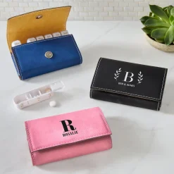 Specialty Style Travel Pill Organizer .product-info-decoration { display: inline-flex; justify-content: space-between; align-items: center; border-radius: 0.4rem; background-color: #E8E8E8; padding: 0.2rem 0.4rem; font-size: 1.4rem; line-height: 1.6rem; font-weight: var(--font-weight-semibold); letter-spacing: 0.042rem; text-transform: uppercase; --decoration-icon-url: ''; /* will be dynamically set */}.product-info-decoration.badge-icon::before { content: ''; width: 2rem; height: 2rem; background: var(--decoration-icon-url) no-repeat; background-size: 100% 100%; display: block; margin-right: 0.4rem;} Laser Engraved