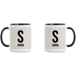 Speckled Monogram Name Mug