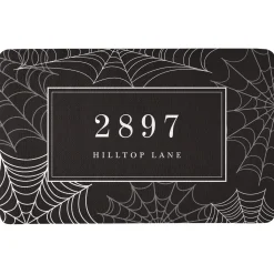 Spiderweb Address Doormat