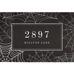 Spiderweb Address Doormat