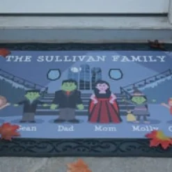 Spooky Family Doormat