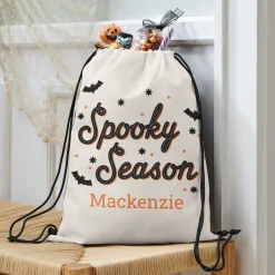 Spooky Season Drawstring Treat Bag