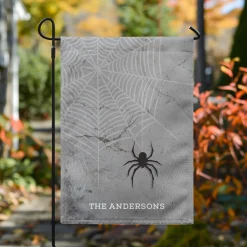 Spooky Spiderweb Garden Flag