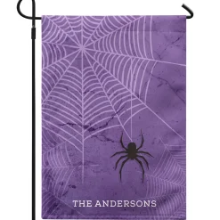 Spooky Spiderweb Garden Flag