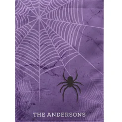 Spooky Spiderweb Garden Flag