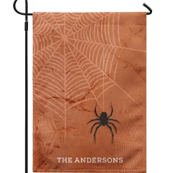 Spooky Spiderweb Garden Flag
