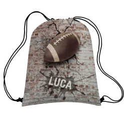 Sports Galore Allover Print Drawstring Bags