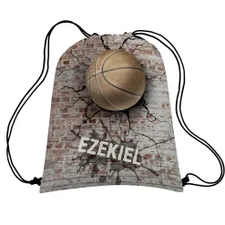 Sports Galore Allover Print Drawstring Bags