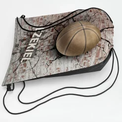 Sports Galore Allover Print Drawstring Bags