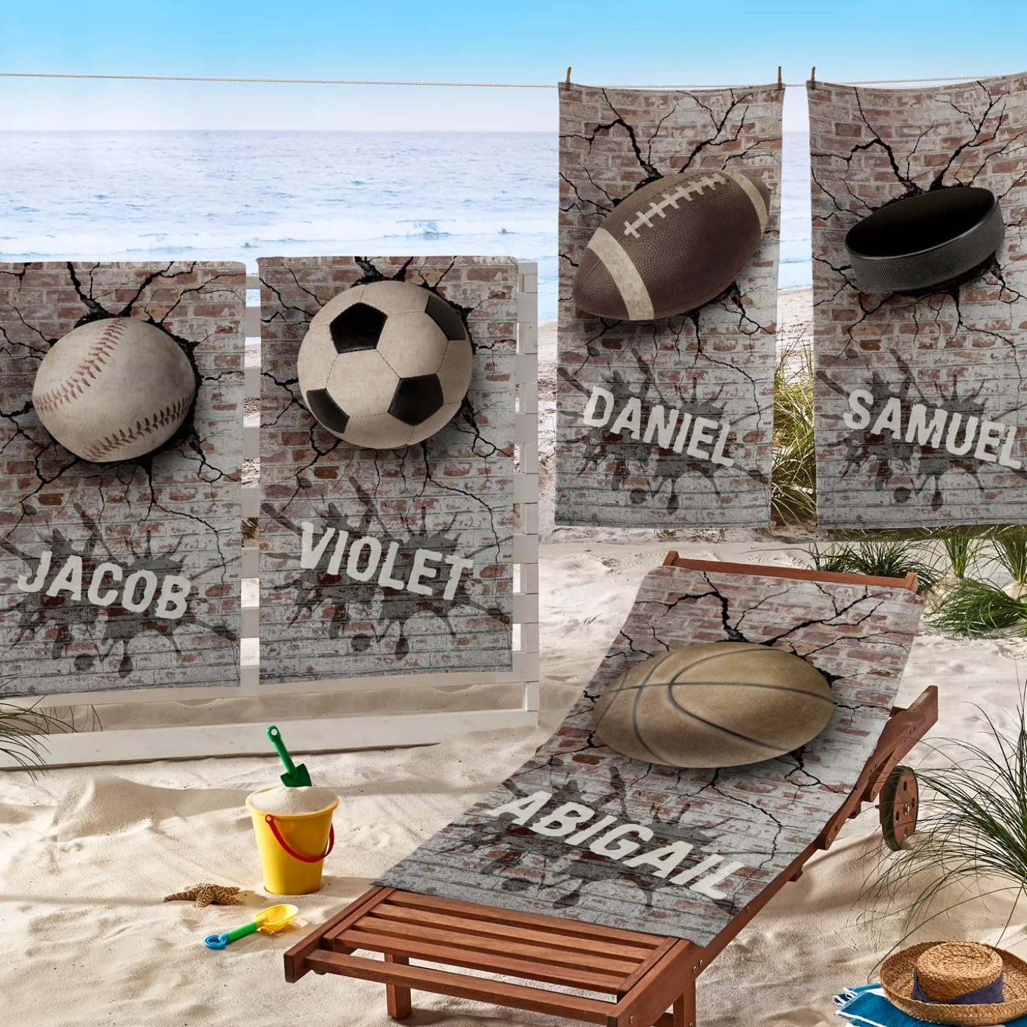 Sports Galore Beach Towel