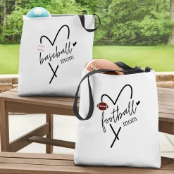 Sports Heart Tote Bag
