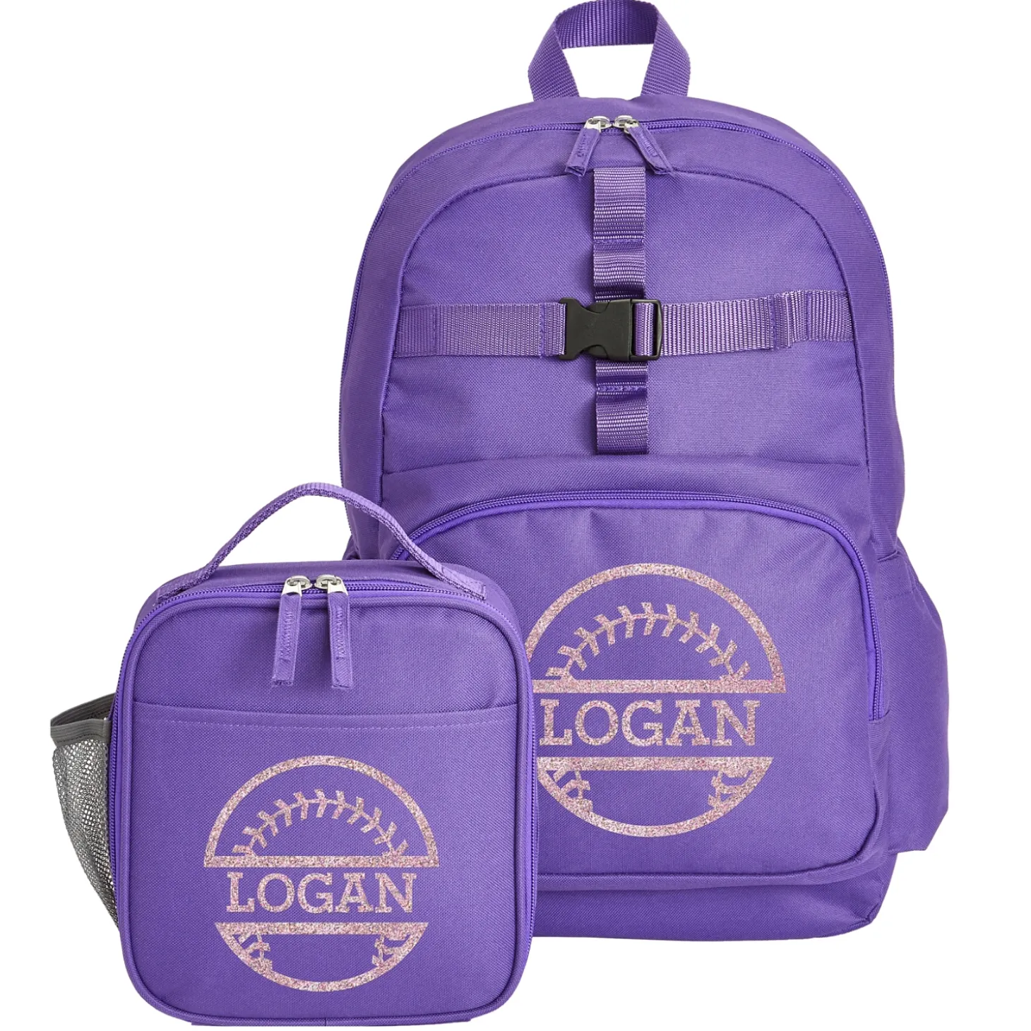 Sporty Sparkle Purple Backpack Collection