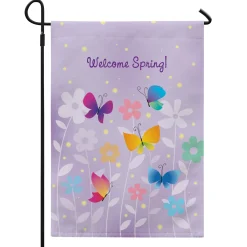 Spring Butterflies Garden Flag
