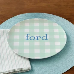 Spring Gingham Plate