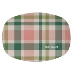 Spring Plaid Platter