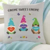 Springtime Gnomes Throw Pillow