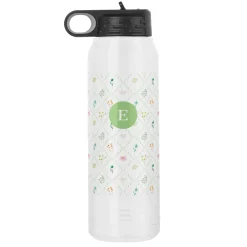 Spring Trellis Initial Water Bottle