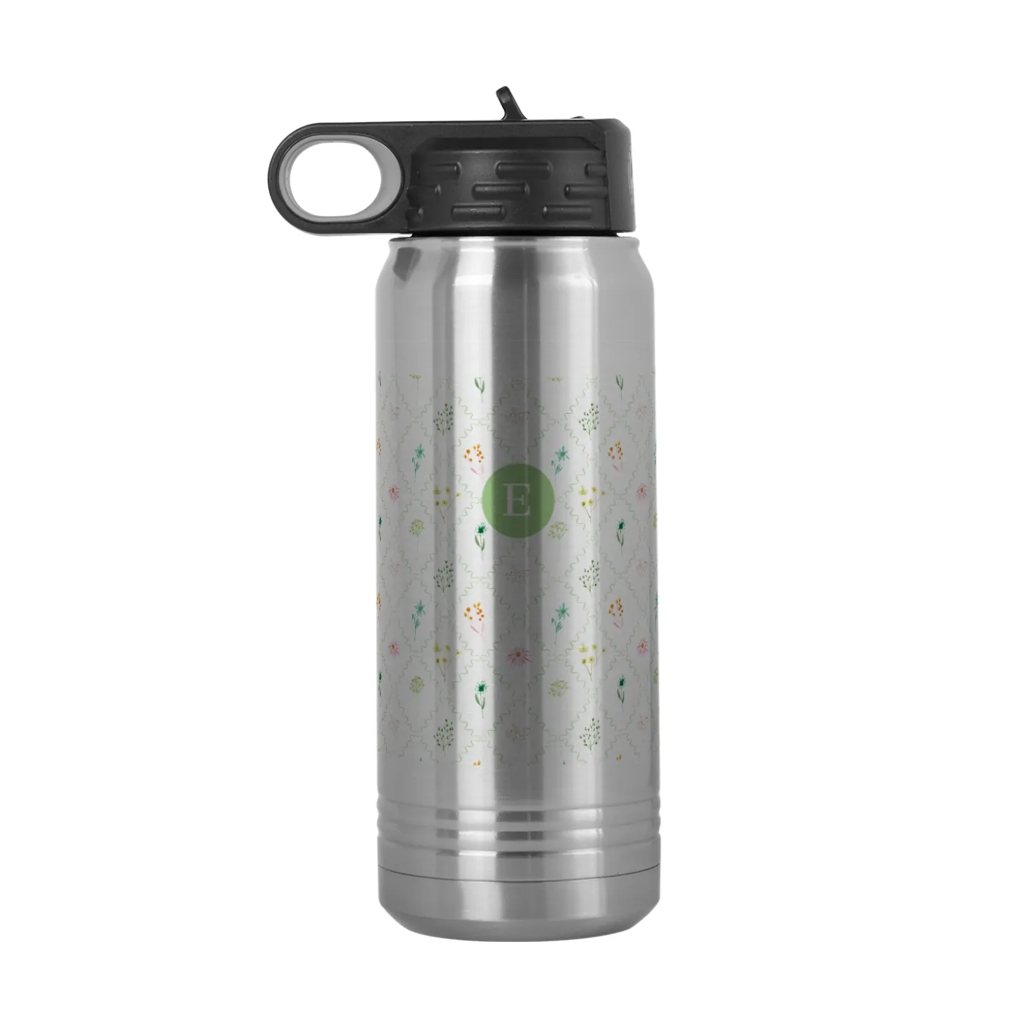 Spring Trellis Initial Water Bottle