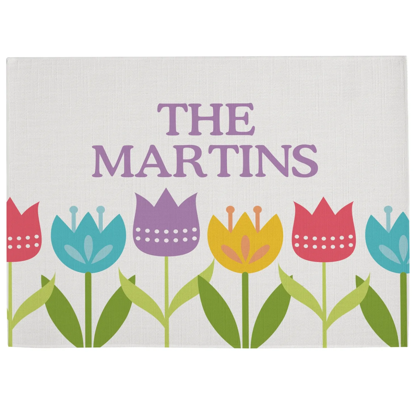 Spring Tulip Table Runner & Placemats