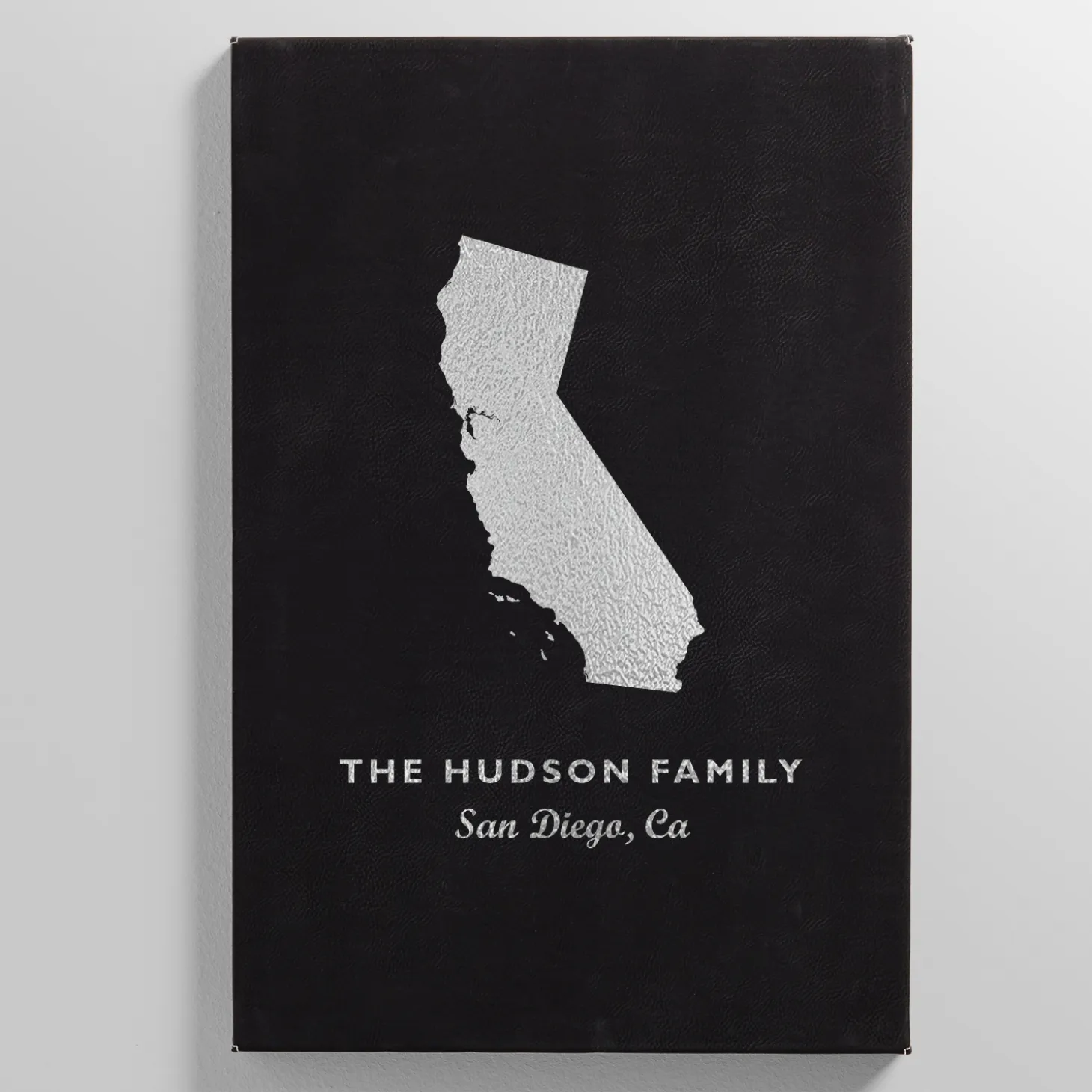 States Design Leather Wall Art