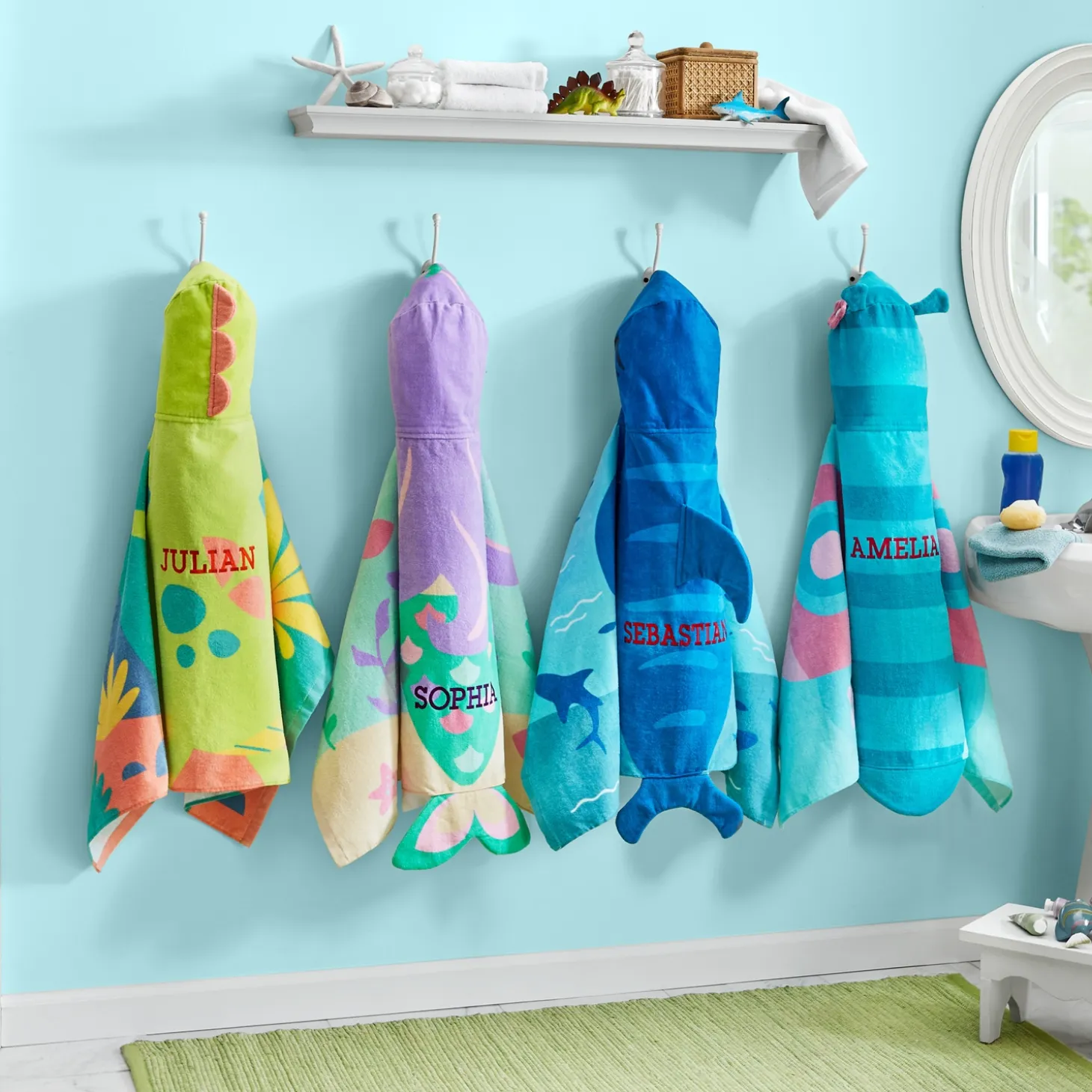 Stephen Joseph® Beachy Fun Hooded Beach Towels