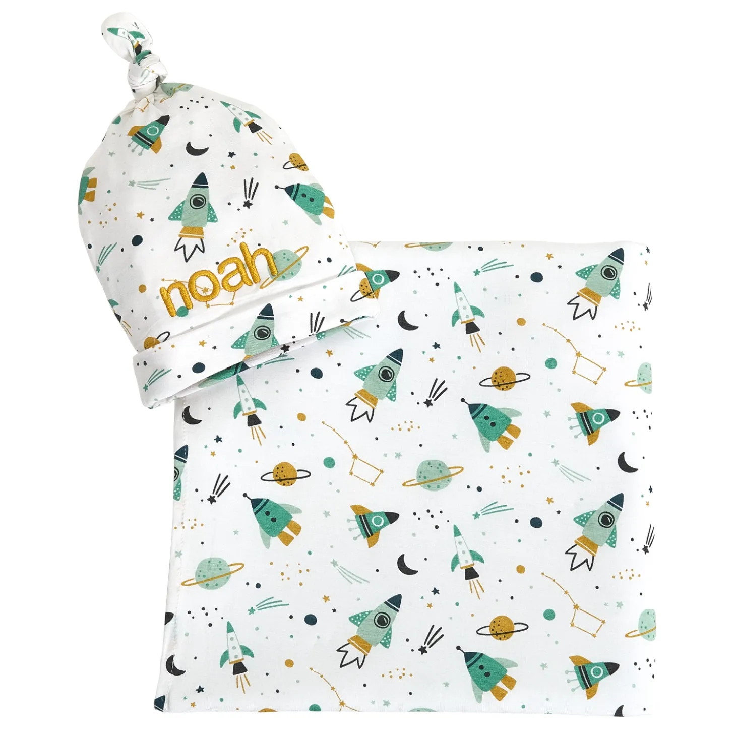 Stephen Joseph® Sweet Baby Blanket & Hat Set