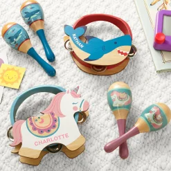 Stephen Joseph® Wooden Musical Tambourine Set