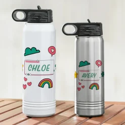 Sticker Flair Stainless Steel Water Bottle
