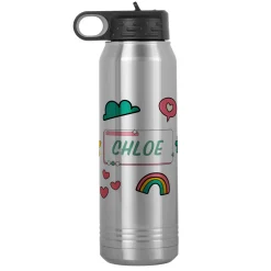 Sticker Flair Stainless Steel Water Bottle
