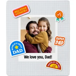 Stickers of Encouragement Photo Plush Blanket