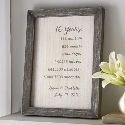 Still Counting the Days Barnwood Framed Art