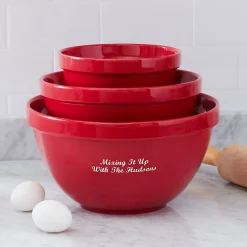 Stoneware Mixing Bowl Set