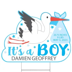 Stork Baby Yard Sign