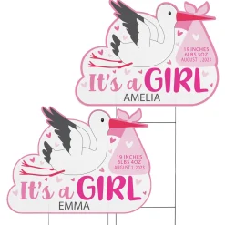 Stork Baby Yard Sign