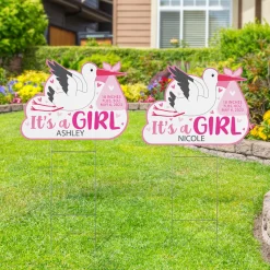 Stork Baby Yard Sign
