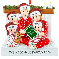 Story Time Family Ornament