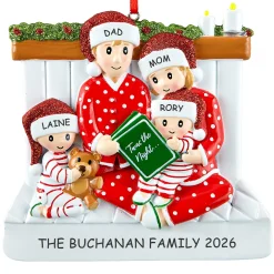 Story Time Family Ornament