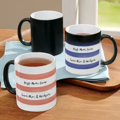 Striped Message Color Changing Mug