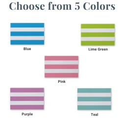 Striped Name Beach Towel