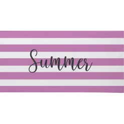 Striped Name Beach Towel