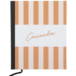 Striped Name Notebook